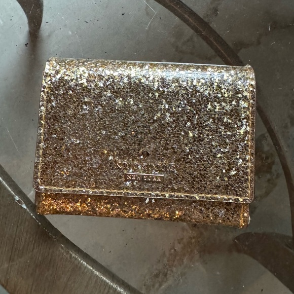 Kate Spade Glittering Gold Wallet - Picture 1 of 3